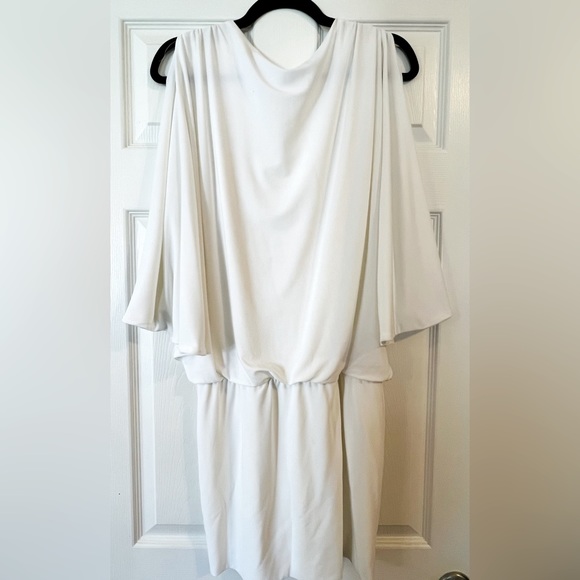 CACHÉ Crystal Embellished Cold-Shoulder dress. Size L - Picture 9 of 12